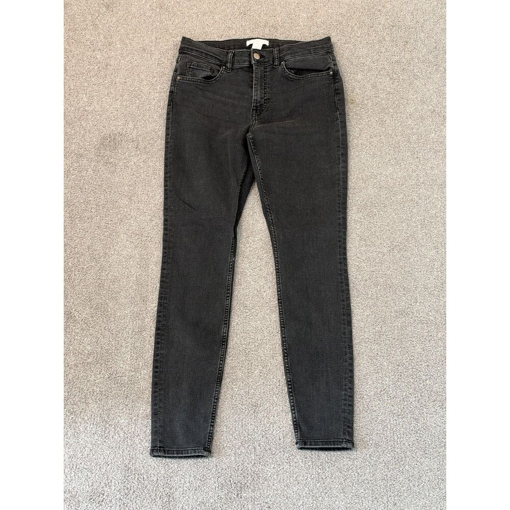 H&M Black Skinny High-Waisted Stretch Jeans Women's Size 10
